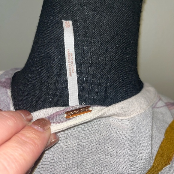 Free People Blush and White Dress  XS Floral Flowy - Picture 6 of 8